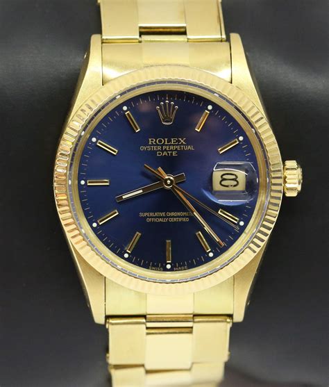 rolex oyster perpetual gold and blue|rolex oyster perpetual blue price.